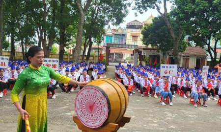 Lễ khai giảng năm học mới 2023 - 2024  trên địa bàn xã Vĩnh Yên