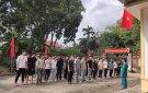 Hội đồng nghĩa vụ quân sự xã Vĩnh Yên tổ chức khám sức khỏe tham gia NVQS và nghĩa vụ công an nhân dân năm 2023.